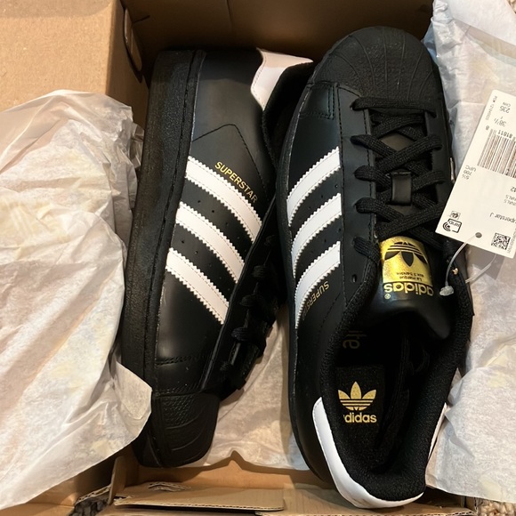 adidas Superstar J 'Core Black' B23642 - Picture 8 of 17